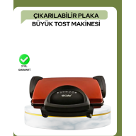 2000 Watt Teflon Tost Makinesi – Geniş Plaka, Ayarlanabilir Isı, Kolay Temizlik