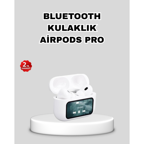 Aktif Gürültü Engelleme Özellikli Kablosuz Kulaklık – Akıllı Ekranlı Şarj Kutusu