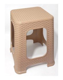 1 Adet Küçük Kahve Kir Tutmaz 30 cm Tabure Hasır Örgü Oturak Alt Kuşaklı Sağlam Dizayn