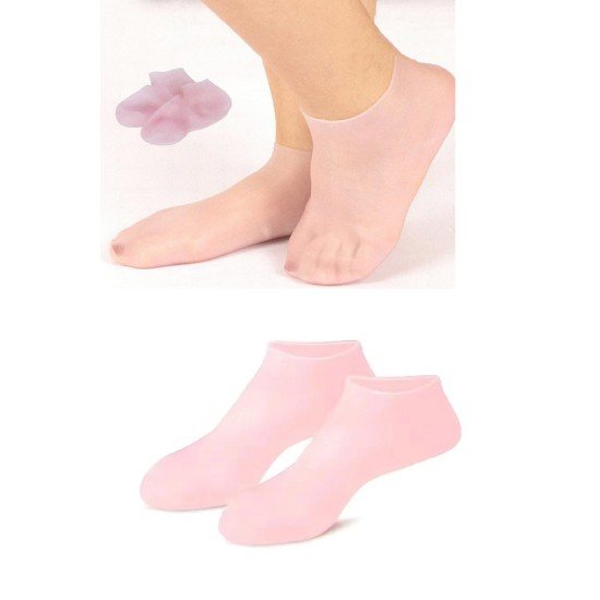 1 çift silikon jel topuk nemlendirici çorap ayak bakımı çatlama koruyucu krem çorabı 1 çift silikon jel topuk nemlendirici çorap ayak bakımı çatlama koruyucu krem çorabı