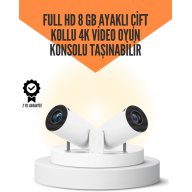 10.000 Oyun Destekli, Çift Kollu 4K Projeksiyon – HDMI, USB, AUX, Ethernet Yok