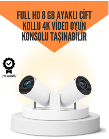 10.000 Oyun Destekli, Çift Kollu 4K Projeksiyon – HDMI, USB, AUX, Ethernet Yok