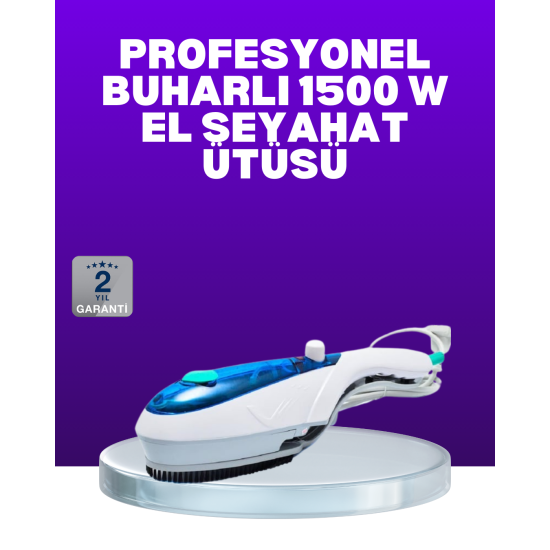 Kompakt Seyahat Tipi Buharlı Ütü Pratik Kırışıklık Açıcı