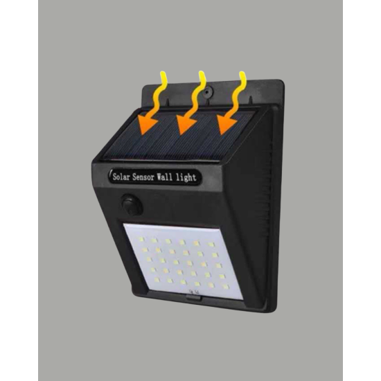 144 LED'li Geniş Aydınlatma Alanına Sahip Güneş Enerjili Güvenlik Lambası