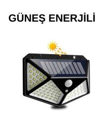 Solar Sensörlü Duvar Lambası Bahçe Lambaso Parlak Beyaz Işık Suya Dayanıklı