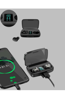 10 Metre Çekim Mesafeli Hafif Tasarımlı Bluetooth Kulaklık ve Şarj Kutusu Seti