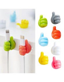 10 Adet Renkli Ok İşareti Kablo Sabitleyici Klipsler Kablo Düzenleyici Tutucu Yapışkanlı Askı