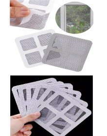 10 Adet Yapışkanlı Kesilerek Kullanılabilir Yırtık Kapı-Pencere Sinekliği Onarım Tamir Bandı