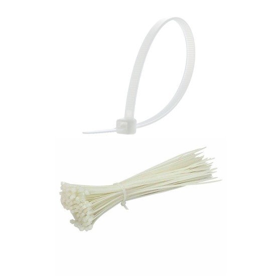 100 Adet Plastik Cırt Kelepçe Kablo Bağı Kablo Düzenleyici-4.8 X 380 MM 100 Adet Plastik Cırt Kelepçe Kablo Bağı Kablo Düzenleyici-4.8 X 380 MM