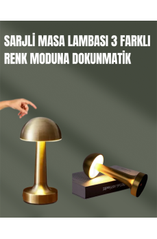 %100 Kademeli Ayarlanabilir Işık – USB Şarjlı Masa Lambası