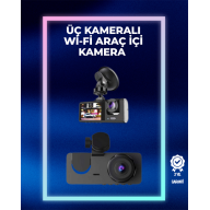 1080p Ön + 720p Arka & İç Kamera – Suya Dayanıklı Araç Güvenlik Kamerası 1080p Ön + 720p Arka & İç Kamera – Suya Dayanıklı Araç Güvenlik Kamerası