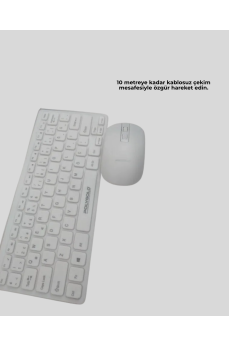 2.4 Ghz Wireless Kablosuz Klavye Mouse Seti Tv Pc Uyumlu
