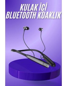 Bluetooth Kulaklık Şarj Göstergeli 100 Saat Şarj Kapasiteli Sporcu Kulaklık
