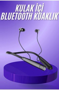 Bluetooth Kulaklık Şarj Göstergeli 100 Saat Şarj Kapasiteli Sporcu Kulaklık