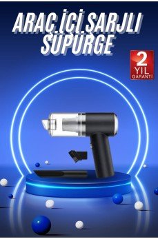 Vakumlu Süpürge Şarjlı Elektrikli Mini Taşınabilir Uzun Ömürlü Hazneli