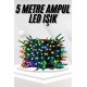 Ledli Fişli Led Dekor Lambası 5M RGB Yılbaşı Ağacı Işığı Ledli Fişli Led Dekor Lambası 5M RGB Yılbaşı Ağacı Işığı