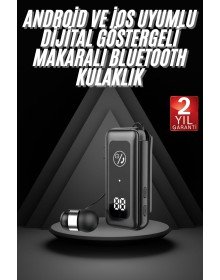 Makaralı Bluetooth Kulaklık Telefon Uyumlu Makaralı TF Kart Girişli Güç Göstergeli