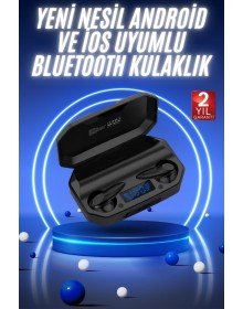 Yeni Nesil Android ve İOS Uyumlu Siyah Profesyonel  Kulaklığı