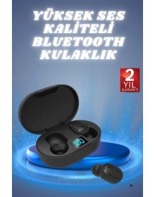 Bluetooth Kulaklık TWS Yüksek Ses Kaliteli Kesintisiz Dijital Göstergeli Kulaklık