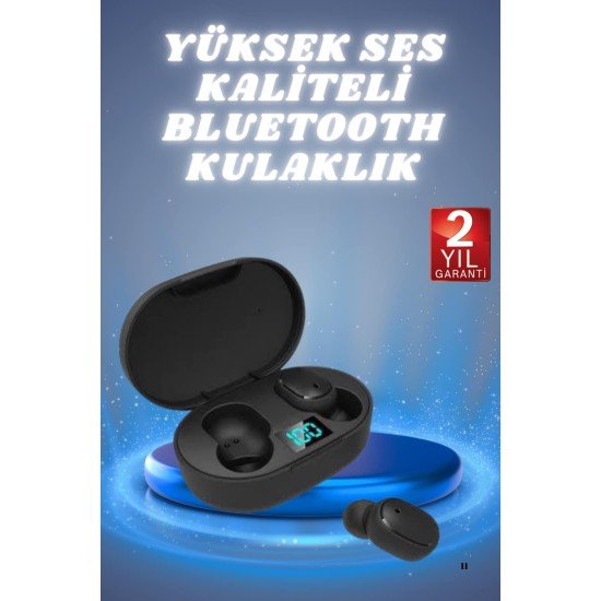 Bluetooth Kulaklık TWS Yüksek Ses Kaliteli Kesintisiz Dijital Göstergeli Kulaklık