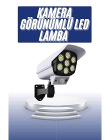 Solar Bahçe Lambası Uzaktan Kumandalı Kamera Görünümlü Hareket Sensörlü