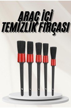 Araç İçi Led Aksesuar 5 Farklı Detaylı Araba Temizlik Fırçası Oto Temizleme Fırçası