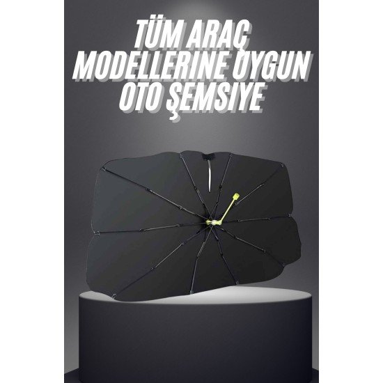Yeni Nesil Tüm Araç Modellerine Uygun Oto Şemsiye Katlanabilir UV Işınlarına Karşı