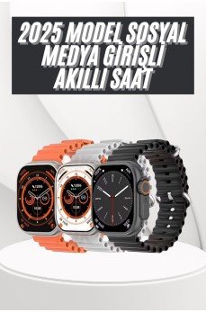 Yeni Nesil Akıllı Saat Uyku ve Sağlık Takibi Titeşimli Sesli Arama Mesaj ve Bildirim Görme
