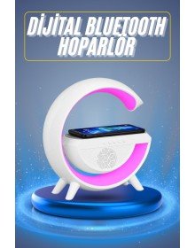 Yeni Nesil Bluetooth Hoparlör Speaker 5.0 Taşınabilir G Şeklinde Powerbankli