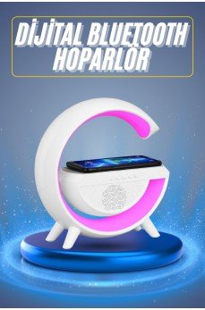 Yeni Nesil Bluetooth Hoparlör Speaker 5.0 Taşınabilir G Şeklinde Powerbankli