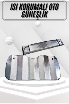 Güneşlik Koruyucu Perde Metalize Oto Araç Araba Güneşliği Ön Cam Güneşliği