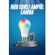 Ayarlanabilir Parlaklık RGB Led Ampul Beyaz Lamba Ve Renkli Ampul Ayarlanabilir Parlaklık RGB Led Ampul Beyaz Lamba Ve Renkli Ampul