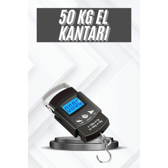 Profesyonel El Terazisi El Kantarı 50 Kg Dijital Göstergeli Tartı