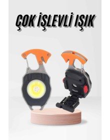 Çok İşlevli Acil Durum Işığı USB Şarjlı Cep Feneri 7 Farklı Mod