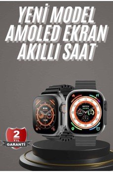 Akıllı Saat Kordon Hediyeli Güçlü Batarya Kapasiteli Titreşimli Bildirim Görme Unisex