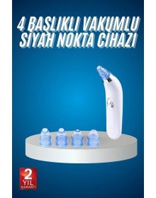 4 Başlıklı Vakumlu Siyah Nokta Ve Yüz Temizleme Cihazı