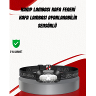 Ayarlanabilir Kafa Lambası Type-C Şarjlı Kompakt Kamp Lambası