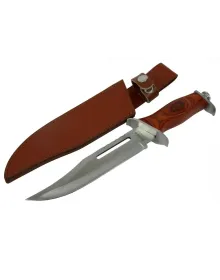 111 Rambo Bıçağı 32 cm - Ahşap Metal Saplı, Perçinli