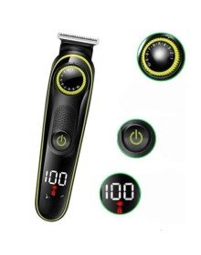 5 Başlıklı Şarjlı Tıraş Makinesi Led Ekran Saç Sakal Ense Tıraşına Uygun Bakım Seti