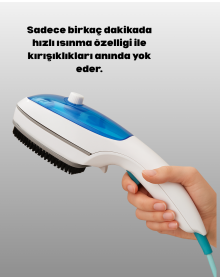 Buharlı Kırışıklık Giderici Pratik Ev ve Seyahat Ütüsü