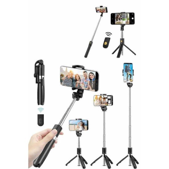 Cep Telefonu Tripod Standı Manyetik Selfie Sopa Bluetooth Uzaktan Kumandalı Cep Telefonu Tripod Standı Manyetik Selfie Sopa Bluetooth Uzaktan Kumandalı