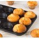 12 Bölmeli Metal Yapışmaz Muffin Kek Kalıbı 12 Bölmeli Metal Yapışmaz Muffin Kek Kalıbı