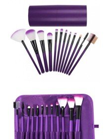12 Parça Makyaj Fırçası Yumuşak Kıllı Profesyonel Fırça Seti Yüksek Kaliteli Pürüzsüz