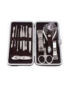 12 Parça Manikür Pedikür Seti Tırnak Bakımı Nasır Temizleme El Ayak Bakımı