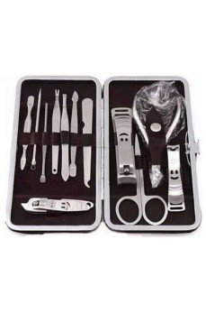 12 Parça Manikür Pedikür Seti Tırnak Bakımı Nasır Temizleme El Ayak Bakımı