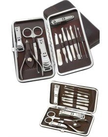 12 Parça Manikür Pedikür Seti Tırnak Bakımı Nasır Temizleme El Ayak Bakımı