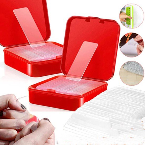 120 Parça Çift Taraflı Tekrar Kullanılabilir Yapışkan Bantlar 120 Parça Çift Taraflı Tekrar Kullanılabilir Yapışkan Bantlar