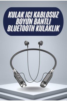 120 Saat Bluetooth Kulaklık Kablolu Boyun Askılı SD Kart Girişli ANC Özellikli