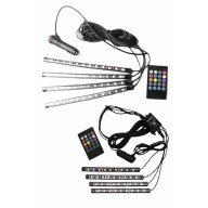 12'Lİ Şerit Led Işık RGB Sese ve Müziğe Duyarlı Araç İçi Ayak Altı 12'Lİ Şerit Led Işık RGB Sese ve Müziğe Duyarlı Araç İçi Ayak Altı
