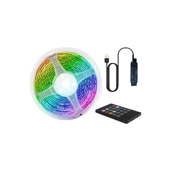RGB Şerit Led 10 Metre Led Işık Kumanda ile Kontrol RGB RGB Şerit Led 10 Metre Led Işık Kumanda ile Kontrol RGB
